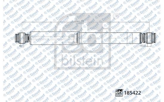 FEBI 185422 Arka Amortisor Gazli Transporter T5 03>15 Kisa Sase